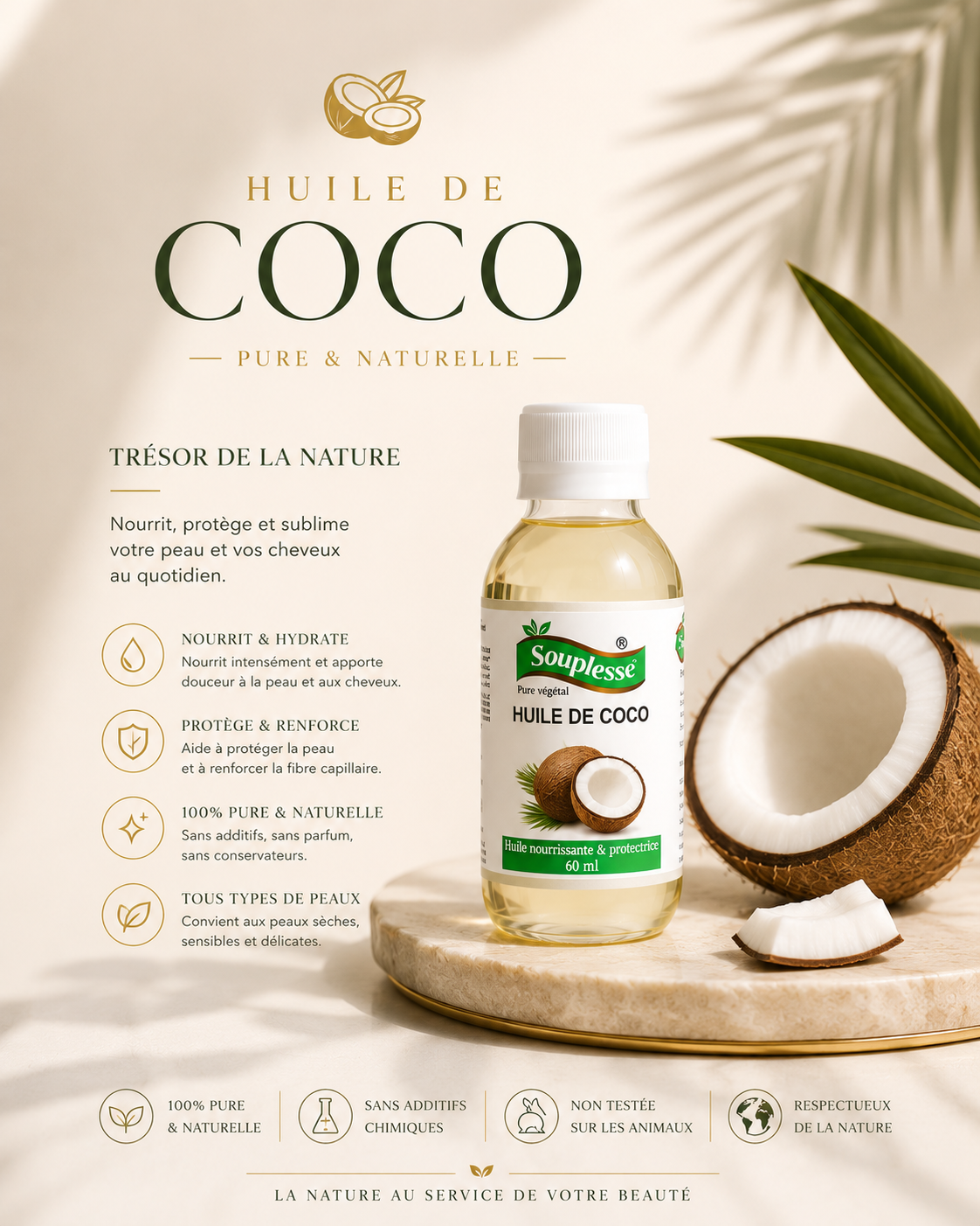 Huile de coco