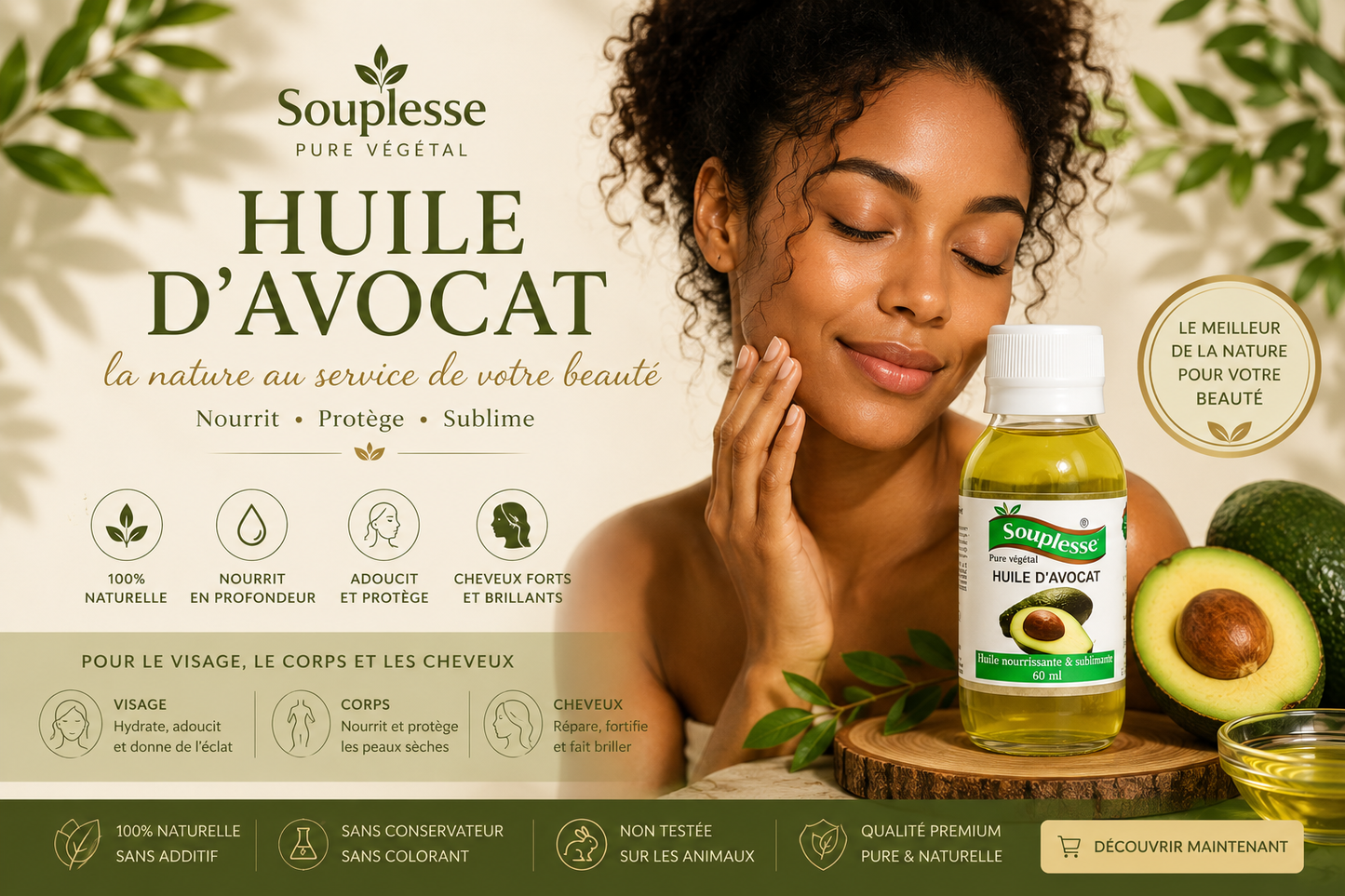 Huile d'avocat Natural product