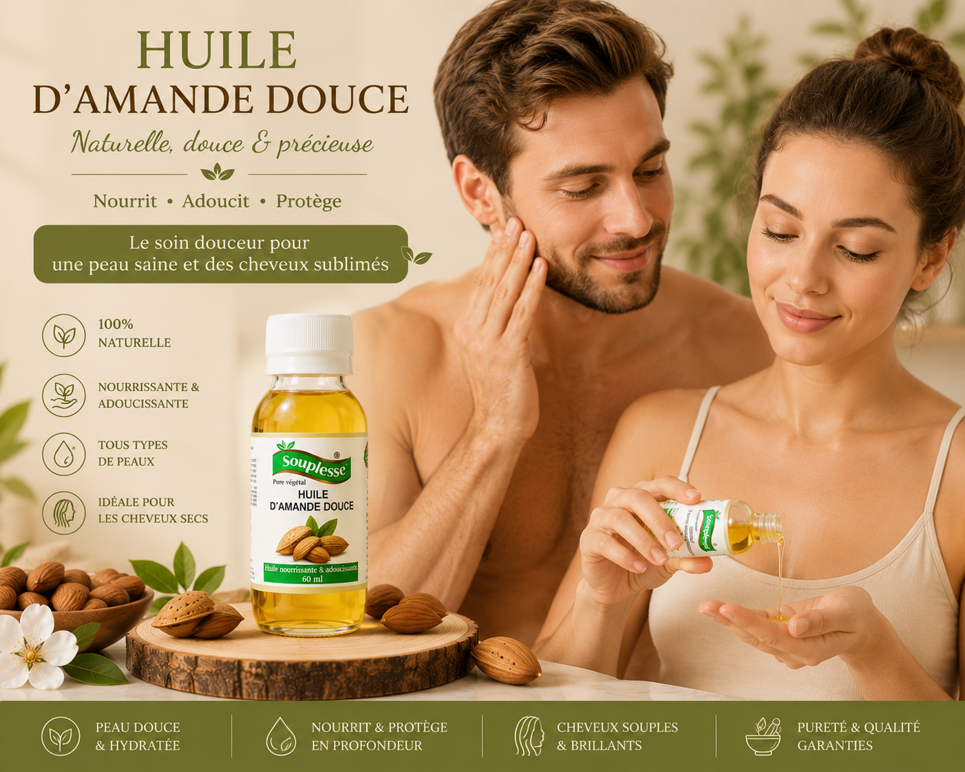 Huile d'amande Natural product