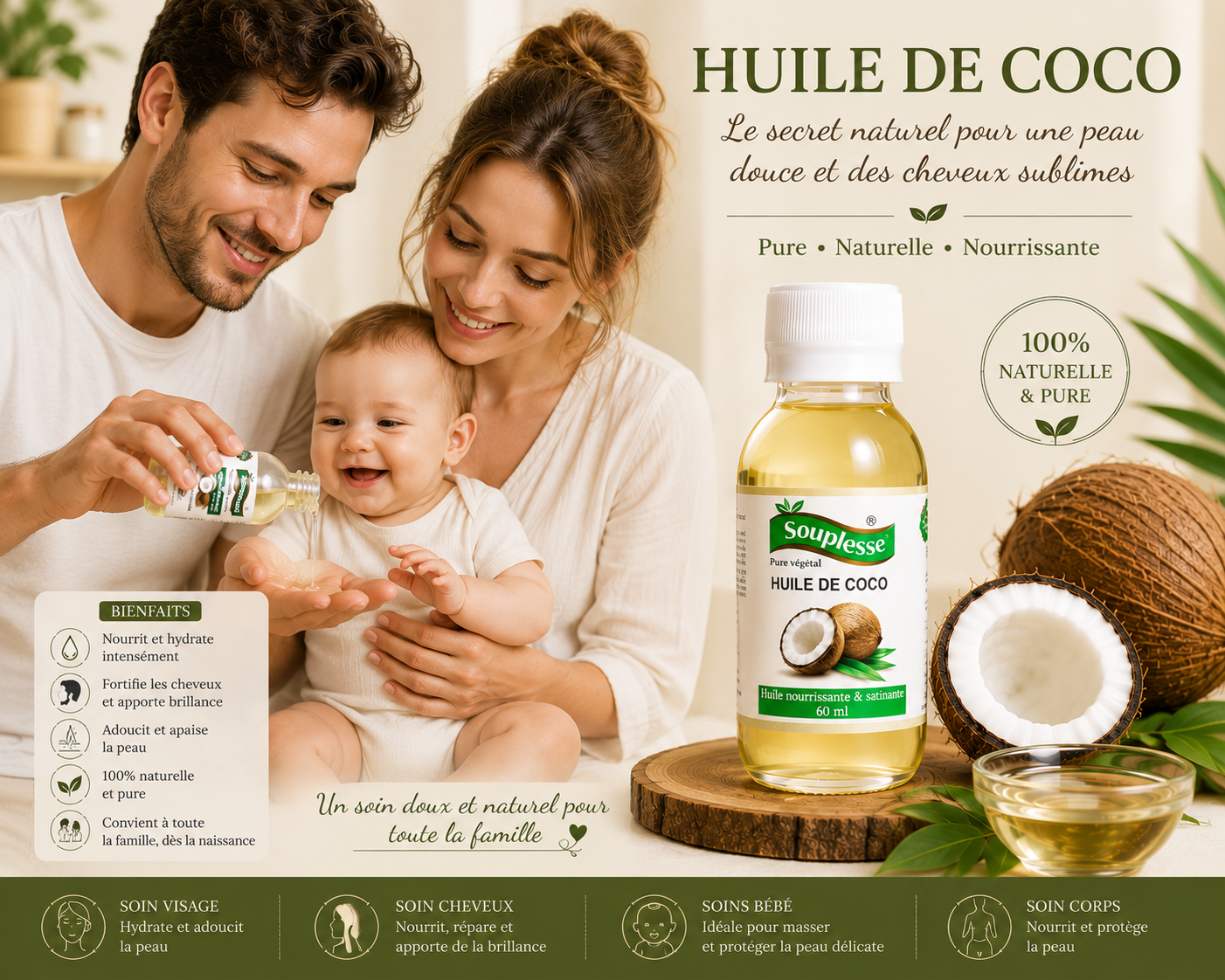 Huile de coco Natural product