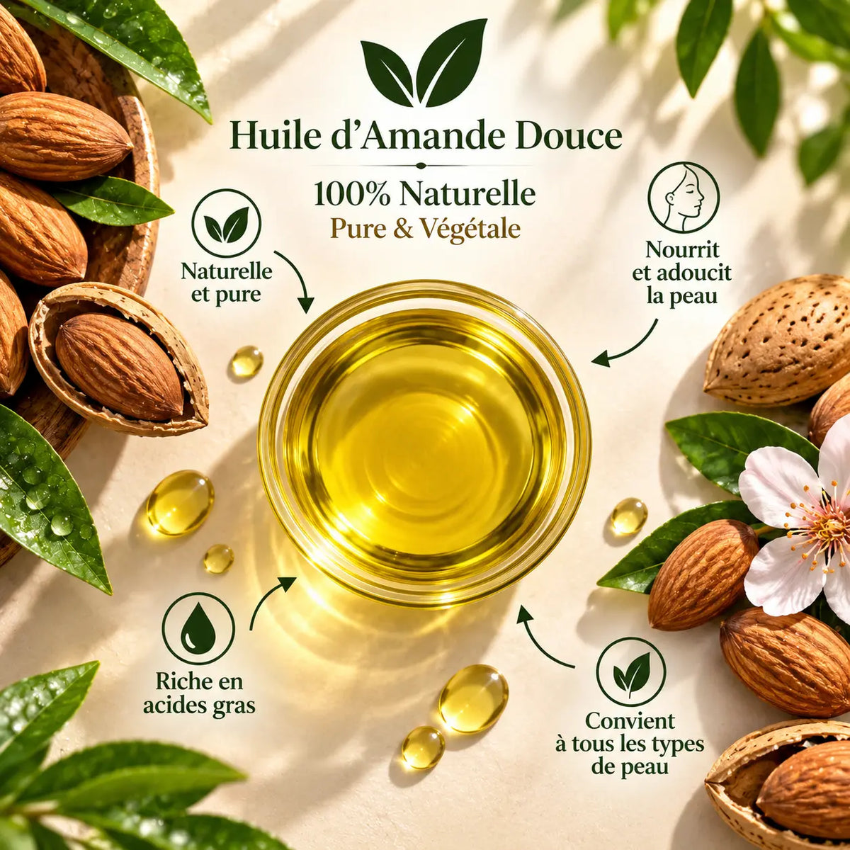 Huile d'amande douce Evecthor